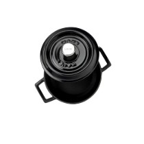 Cratita fonta, 14cm/0,8L "Trendy", Negru - LAVA