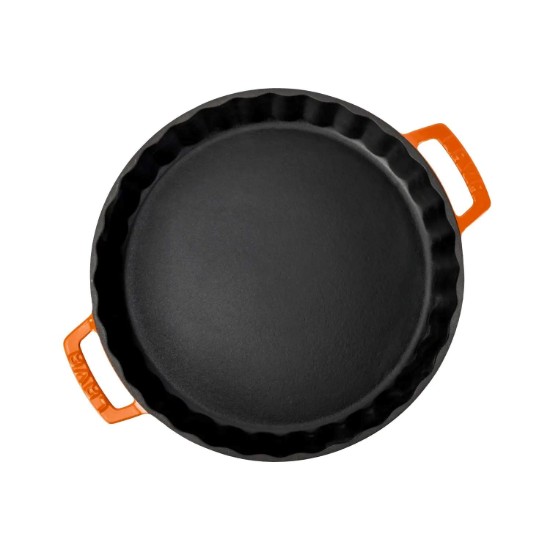 Tava de copt, fonta, 30cm/2,72L, Portocaliu - LAVA