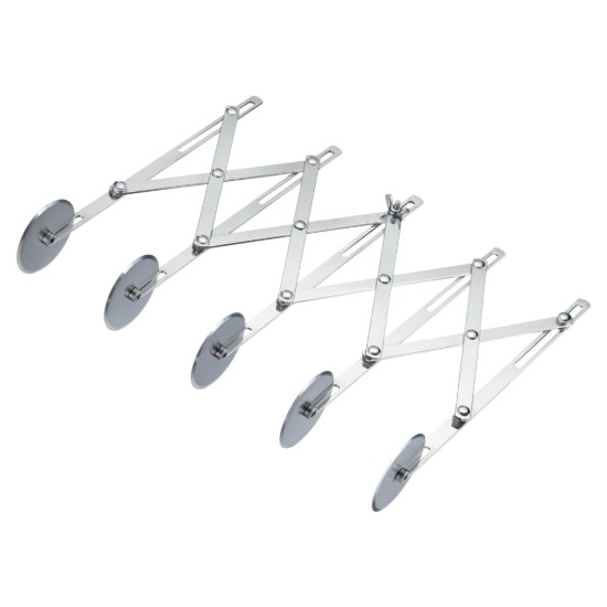 Rola extensibila taiat aluat, 5 rotite, inox - Westmark