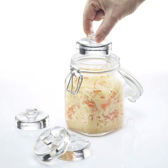 Set 4 greutati de fermentare, sticla, 7 cm - Westmark