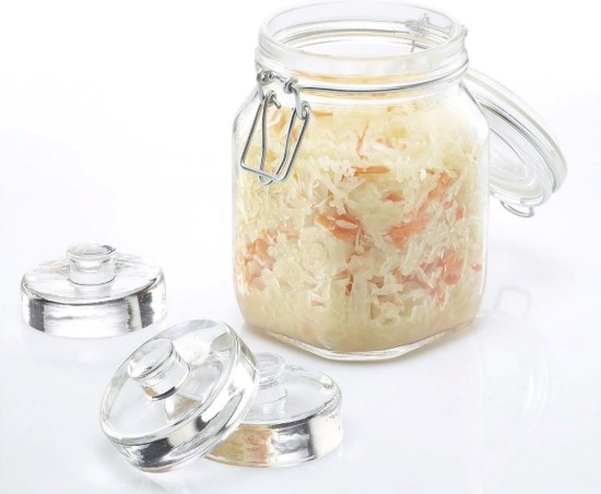 Set 4 greutati de fermentare, sticla, 7 cm - Westmark