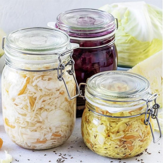 Set 4 greutati de fermentare, sticla, 7 cm - Westmark