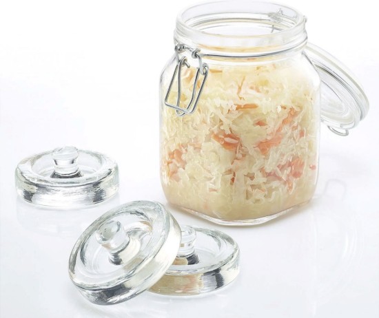 Set 4 greutati de fermentare, sticla, 8 cm - Westmark