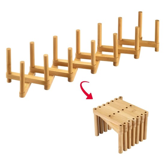 Suport extensibil uscare vase, bambus, 9,5 x 12 x 9 cm - Westmark