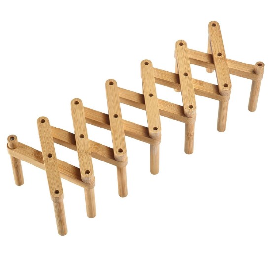Suport extensibil uscare vase, bambus, 9,5 x 12 x 9 cm - Westmark