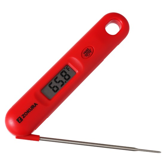 Termometru digital de bucatarie, Rosu - Zokura