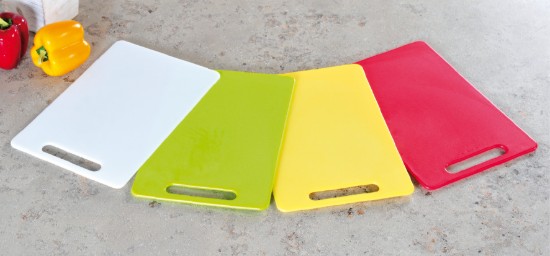 Tocator plastic, 29 x 19,5 cm, grosime 0,5 cm, Alb - Kesper