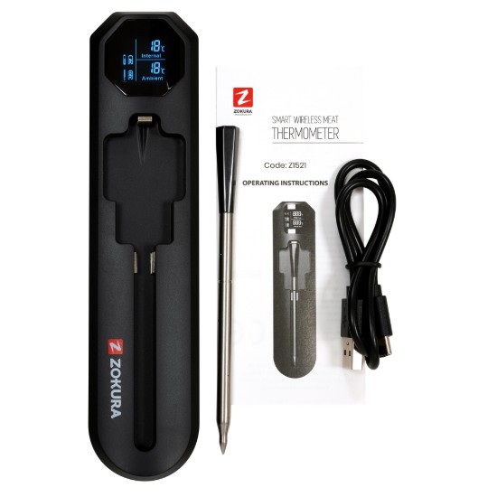 Termometru inteligent wireless pentru carne - Zokura