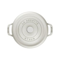 Oala adanca Cocotte fonta, 24cm/4,7L, White Truffle - Staub