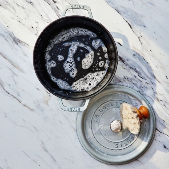 Oala adanca Cocotte fonta, 24cm/4,7L, White Truffle - Staub