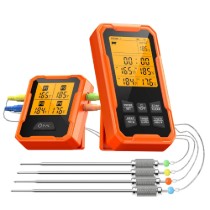 Termometru digital wireless pentru carne, cu 4 sonde - Zokura