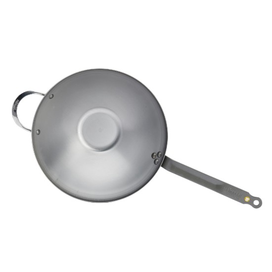 Tigaie wok, otel, 32cm, "Mineral B" - de Buyer
