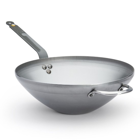 Tigaie wok, otel, 32cm, "Mineral B" - de Buyer