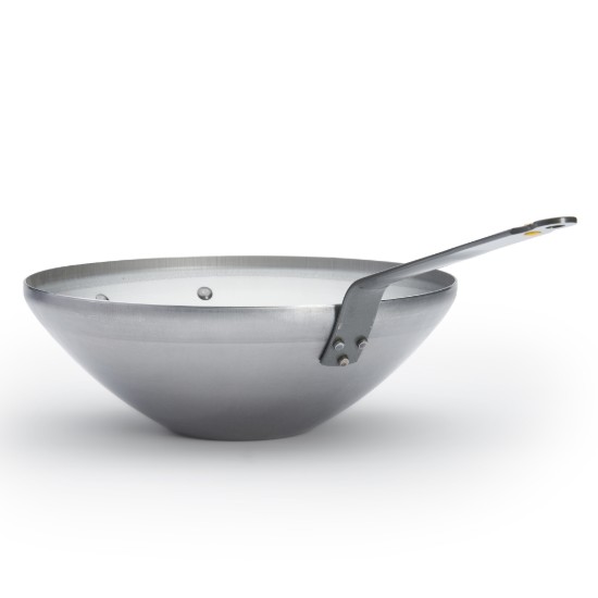 Tigaie wok, otel, 32cm, "Mineral B" - de Buyer