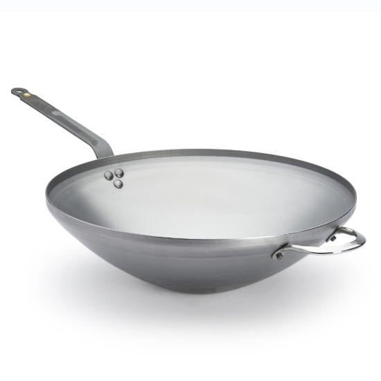 Tigaie wok, otel, 40cm, "Mineral B" - de Buyer
