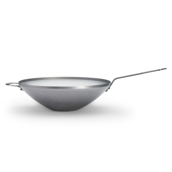 Tigaie wok, otel, 40cm, "Mineral B" - de Buyer