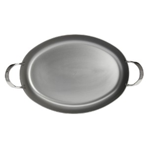 Tigaie ovala, otel, 36x24cm, "Mineral B" - de Buyer
