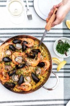 Tigaie paella, otel, 32cm, "Mineral B" - de Buyer