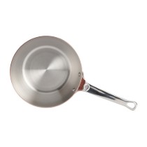 Tigaie conica saute, cupru-inox, 20 cm/1,7 l, "Inocuivre" - de Buyer