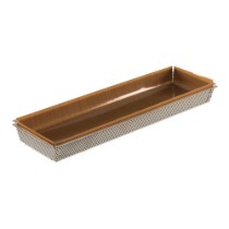 Tava perforata pentru tarte, inox, 35 x 10,5 cm - de Buyer