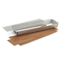 Tava perforata pentru tarte, inox, 35 x 10,5 cm - de Buyer