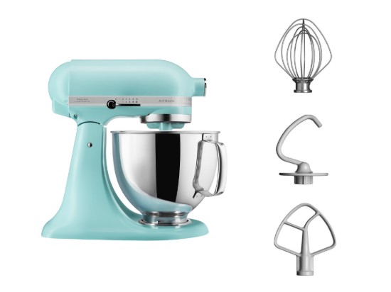 Mixer cu bol 4.8L, Artisan, Model 125, Mineral Water - KitchenAid