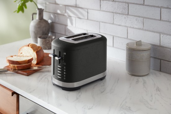 Prajitor de paine 2 sloturi 980W, Cast Iron Black - KitchenAid