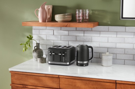 Prajitor de paine 2 sloturi 980W, Cast Iron Black - KitchenAid