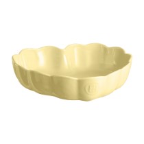 Tava inima, ceramica, 26,5x24,5cm/1,8L, "Madeleine", Vanilla - Emile Henry