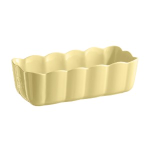 Tava cozonac, ceramica, 28,5x13cm/1,8L, "Madeleine", Vanilla - Emile Henry