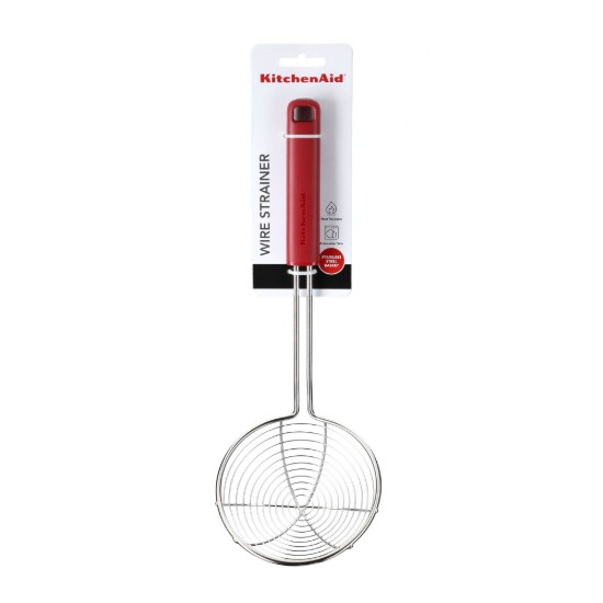 Paleta strecuratoare, inox, 35,5 cm, "Classic", Empire Red - KitchenAid