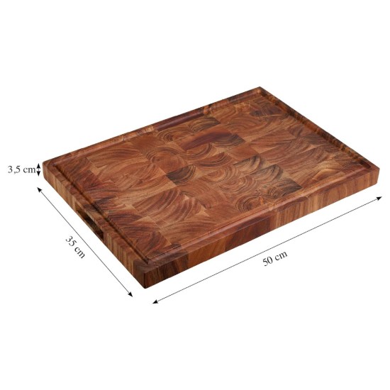 Tocator, acacia, 50 x 35 cm, grosime 3,5 cm - Kesper