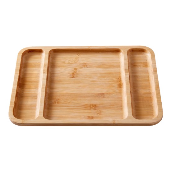 Platou servire, cu capac, bambus, 30,5x40,5cm - Farberware