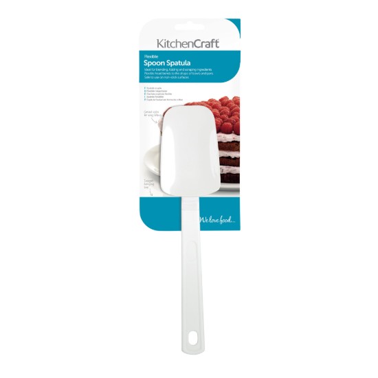 Spatula 2 in 1, plastic, 32 cm, Alb - Kitchen Craft