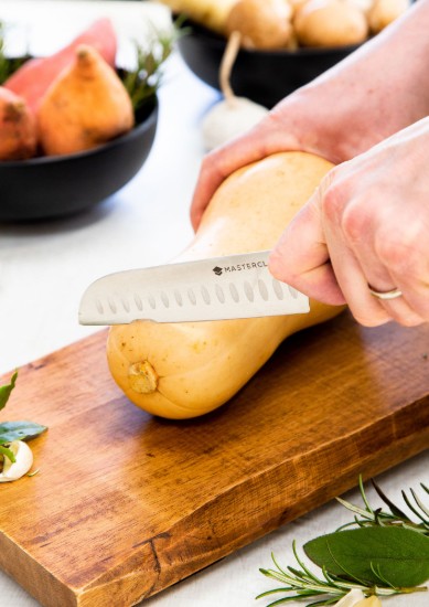 Cutit Santoku, inox, 26 cm, "EdgeKeeper" - MasterClass