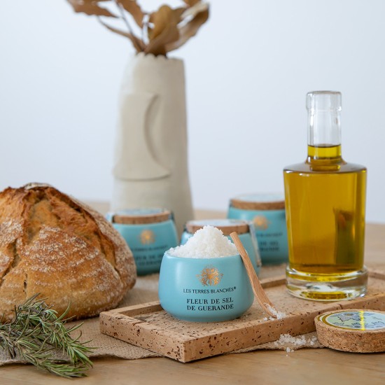 Sare Fleur de Sel Guérande, 100g ℮ - Les Terres Blanches