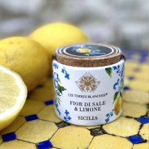 Sare Fior di sale & Limone Sicilia, 50g ℮ - Les Terres Blanches