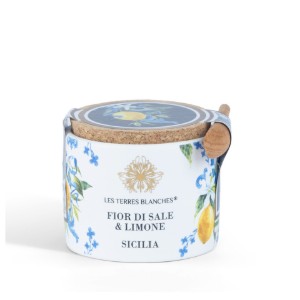 Sare Fior di sale & Limone Sicilia, 50g ℮ - Les Terres Blanches