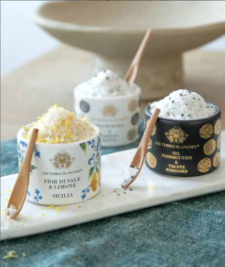 Sare Fior di sale & Limone Sicilia, 50g ℮ - Les Terres Blanches