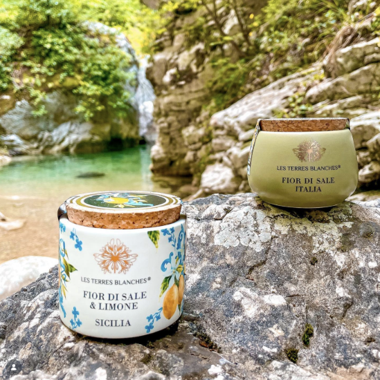 Sare Fior di sale & Limone Sicilia, 50g ℮ - Les Terres Blanches