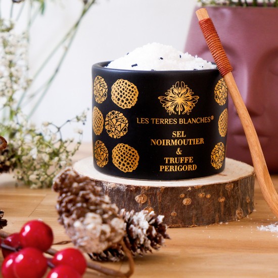 Sare Sel Noirmoutier & Truffe du Périgord, 50g ℮ - Les Terres Blanches