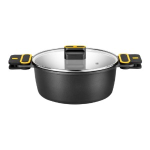 Cratita cu capac, aluminiu, 28cm/5,7L, "Daily Pro" - BRA