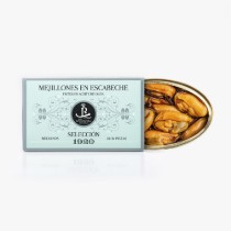 Midii mici în sos escabeche (12/16 bucăți), 115 g ℮ - Selección 1920, Spania