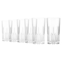 Set 6 pahare long drinks, sticla, 420ml, "Excalibur" - Borgonovo
