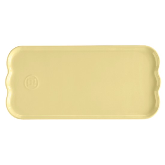 Platou servire, ceramica, 31,5x15cm, "Madeleine", Vanilla - Emile Henry