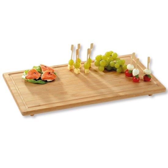 Tocator cu picioruse, bambus, 50 x 28 x 3,1 cm - Kesper