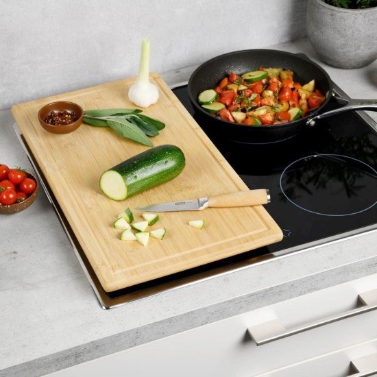 Tocator cu picioruse, bambus, 50 x 28 x 3,1 cm - Kesper