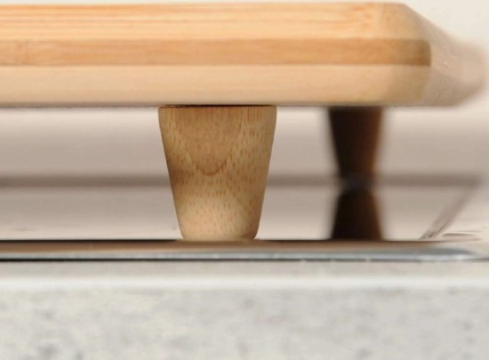 Tocator cu picioruse, bambus, 50 x 28 x 3,1 cm - Kesper