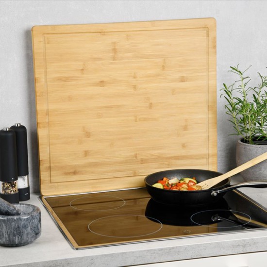 Tocator cu picioruse, bambus, 56 x 50 x 3,1 cm - Kesper