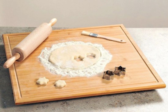 Tocator cu picioruse, bambus, 56 x 50 x 3,1 cm - Kesper